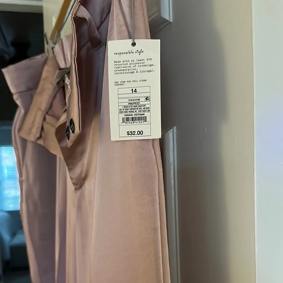 a new day Tan Wide Leg Pants with Elegant Pleats - Picture 7 of 10